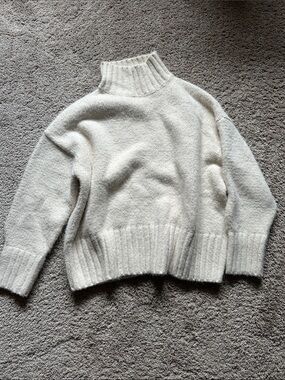 H&M Cream Turtleneck Sweater